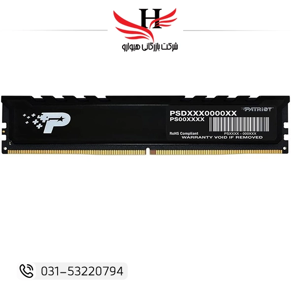 تصویر رم کامپيوتر استوک هدسينگدار  PATROIT PC25300-512MB