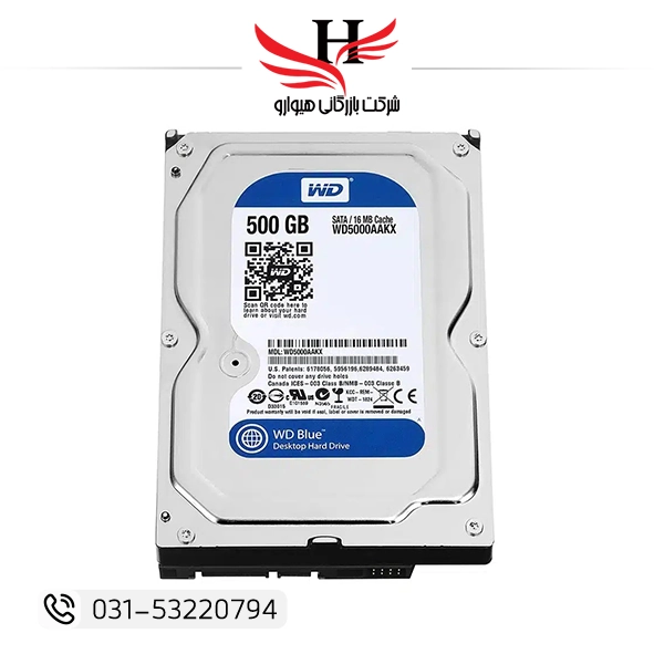 تصویر هارد اینترنال لپ تاپی استوک 500 گیگ وسترن WD-BLUE 