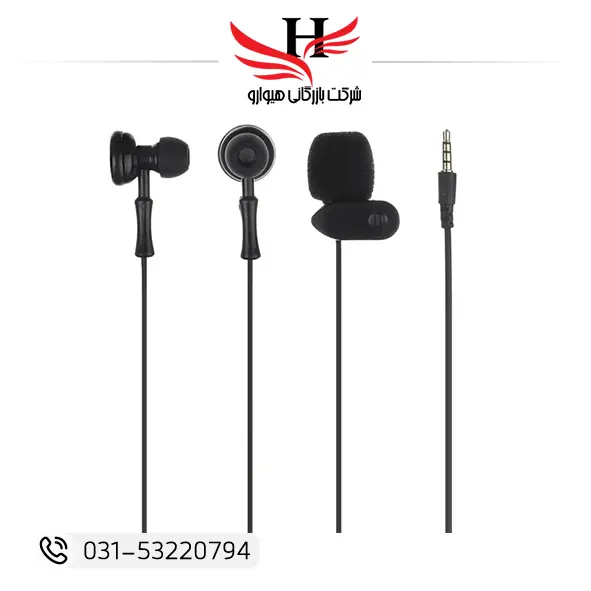 میکروفون یقه‌ای سیمی Yookie YK1190 مناسب ضبط ویدیو، بلاگری و آموزش آنلاین با کیفیت صدای شفاف