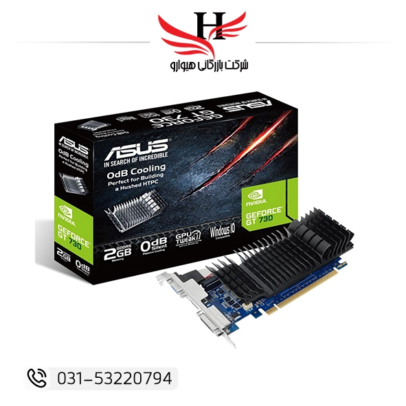 تصویر کارت گرافیک ایسوس مدل GT730-2G-D5