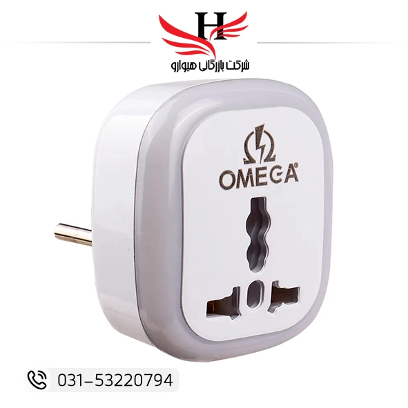 تصویر تبديل 3 به 2 برق امگا  OMEGA-M101 LED