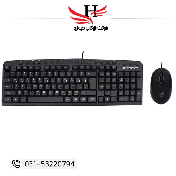 تصویر کيبورد و ماوس سيم دار ايکس پي XP-9600