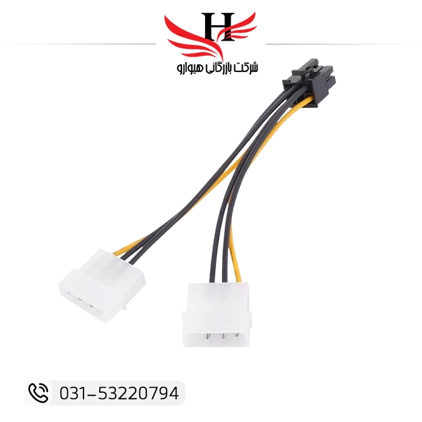 تصویر تبدیل برق گرافیک 6 پین