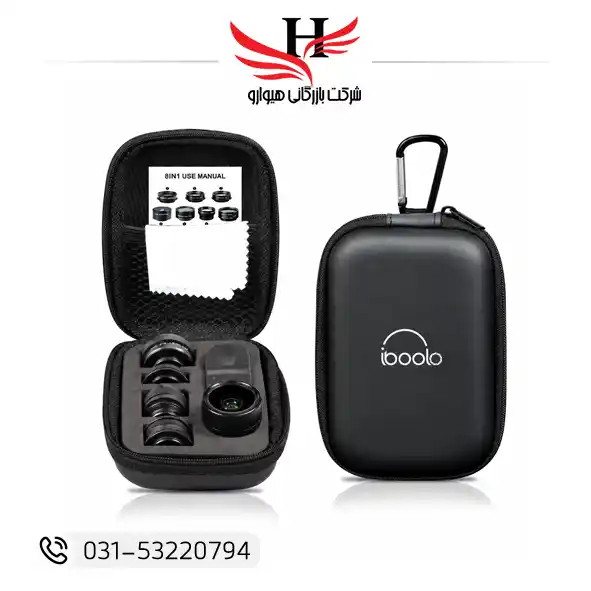 تصویر کیت لنز موبایل ایبولو Iboolo 8-in-1 Mobile Lens Kit