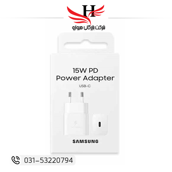 تصویر کلگی شارژر سامسونگ دو پین SAMSUNG 15W