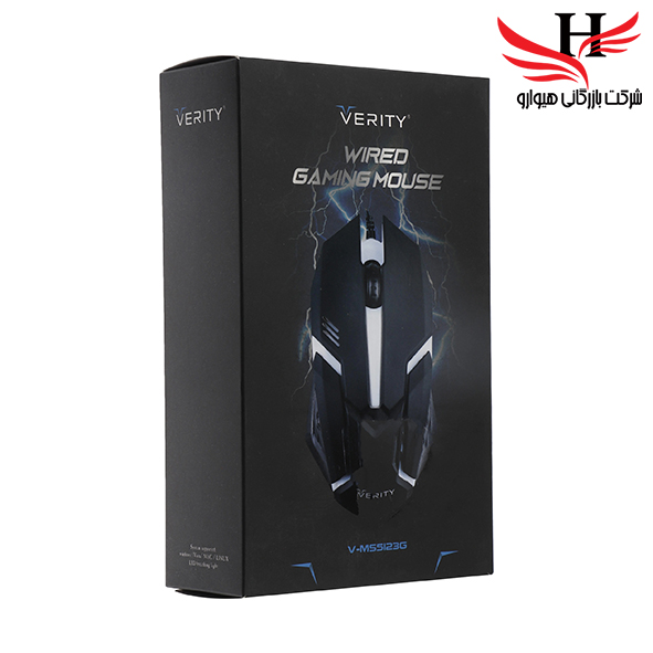 تصویر ماوس سيم دار گيمينگ وريتي VERITY-MS5123G