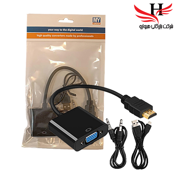 تصویر تبدیل تصویر مای گروپ HDMI TO VGA 