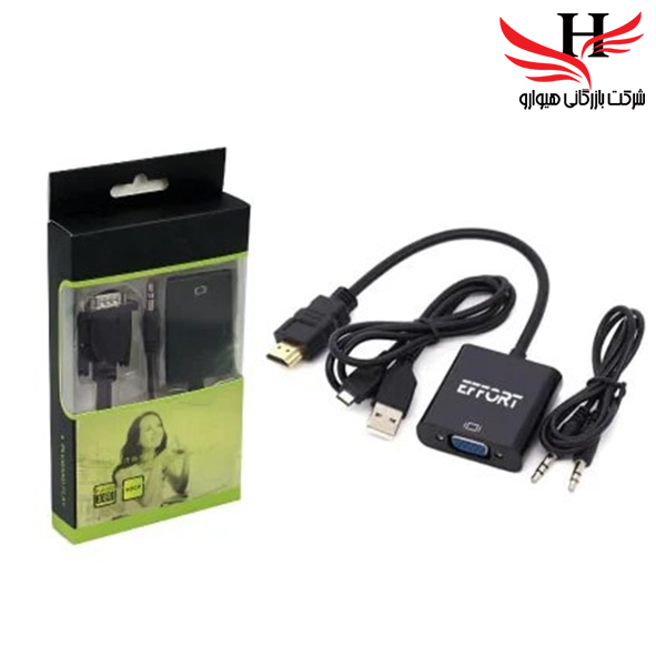 تصویر تبدیل تصویر پک دار VGA TO HDMI 