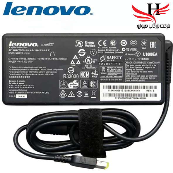تصویر شارژر لپ تاپ لنوو LENOVO 20V-3.25A 65W USB