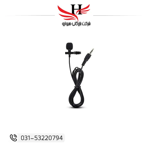 تصویر میکروفون سیم دار  حرفه ای برند تک یقه ای TECH-101