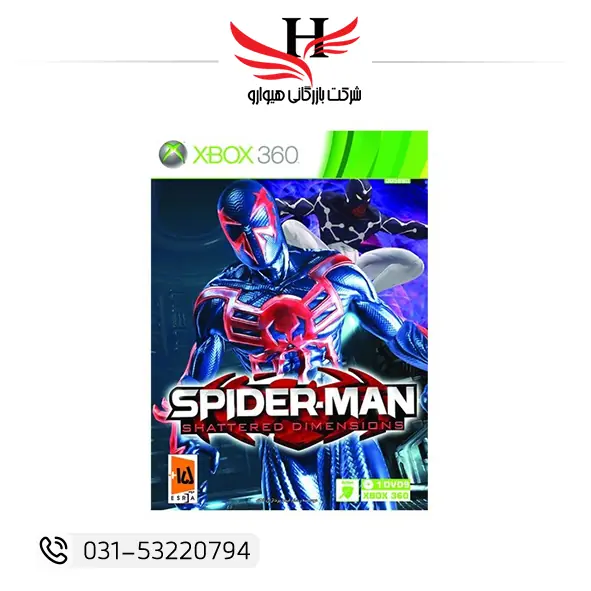 خرید بازی Spider-Man Shattered Dimensions Xbox 360 نسخه 1DVD9 Gerdoo | بازی مرد عنکبوتی ایکس باکس ۳۶۰ مناسب فروش عمده هیوارو