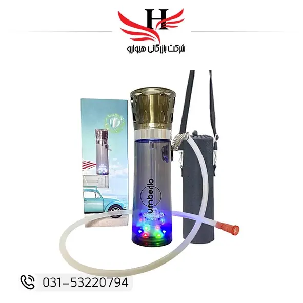 تصویر قلیان شارژی مسافرتی لوکس LUXE