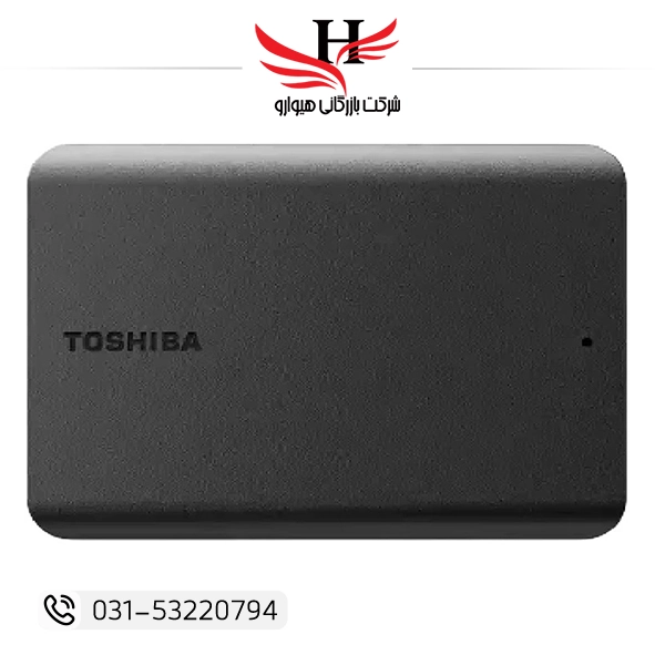 تصویر هارد اکسترنال توشیبا مدل Canvio Basics ظرفیت دو ترابایت دارای رابط USB Type-A 3.2