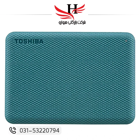 تصویر هارد اکسترنال توشیبا مدل Canvio Advance ظرفیت دو ترابایت دارای رابط USB Type-A 3.2