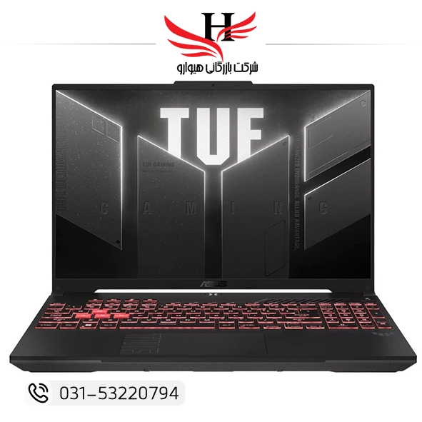 تصویر لپ تاپ 16 اینچی ایسوس مدل TUF Gaming A16 FA607NUG-WH73-R7 7445HS-16GB DDR5 5600MHz-512GB SSD-R-W