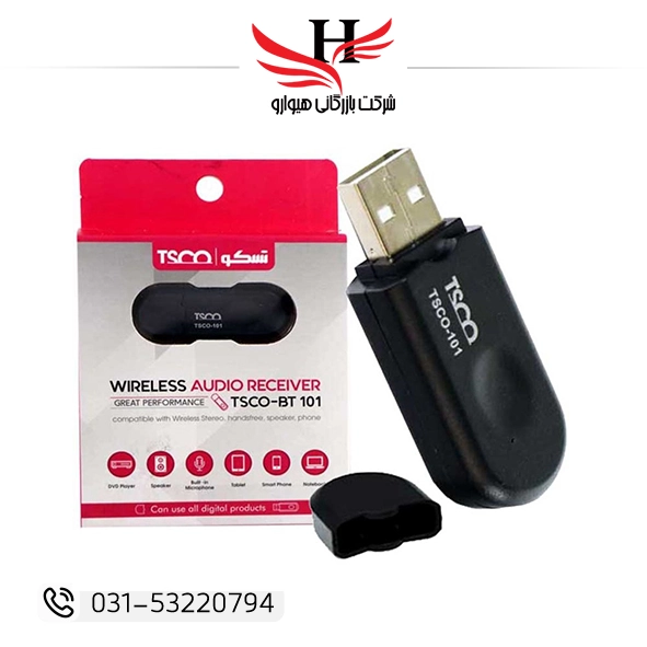 تصویر دانگل بلوتوث تسکو مدل TSCO-BT101 