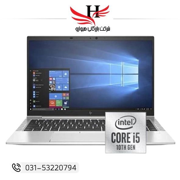 تصویر لپ تاپ استوک HP840 G7 مدل Core i5 نسل 10 و رم 16GB و هارد 256GBو VGA INTEL SHARED 