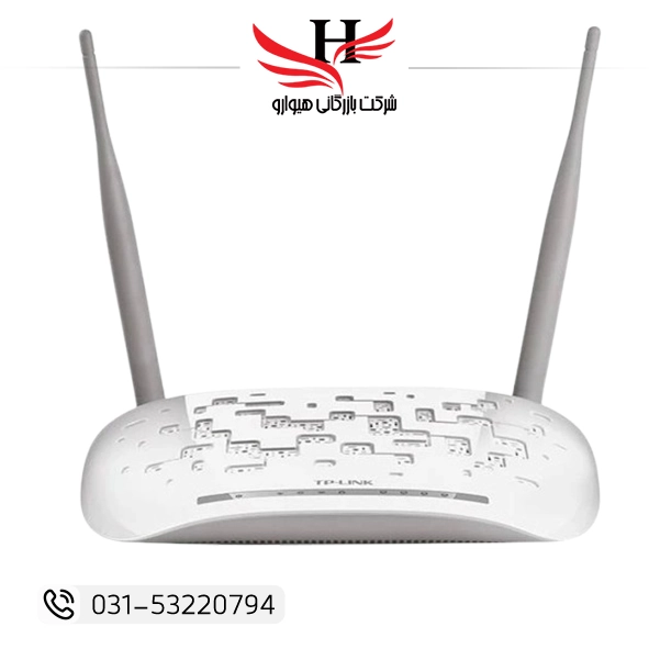 تصویر مودم روتر ADSL2 Plus بی‌سیم N300 تی پی-لینک مدل TD-W8961N_V1 گارانتی پارس ارتباط 