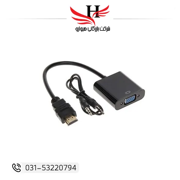 تصویر تبدیل اچ دی به وی جی VENETOLINK HDMI TO VGA &SOUND