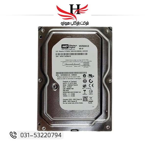 تصویر هارد اینترنال استوک HDD WD-BLACK 250G SATA